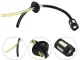 Fuel hose for petrol trimmer and brushcutter with filter, 10 mm, black