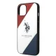Apple iPhone 14 6.1\'\' US Polo Tricolor Embossed Case Cover (USHCP14SPSO3), White