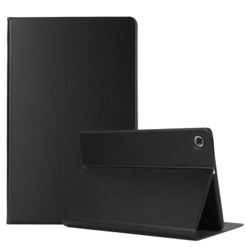 Lenovo Tab M10 HD Gen 2 10.1 (TB-X306) TPU ir PU odos dėklas, juodas