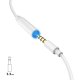 Dudao L16i garso adapteris Lightning į 3.5mm, baltas