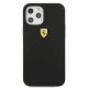 Ferrari dėklas iPhone 12 Pro Max telefonui On Track Silicone, juodas