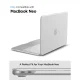 Nešiojamojo kompiuterio dėklas Spigen AirSkin, skirtas MacBook Neo 13\" 2026, skaidrus matinis