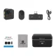 Belaidis prisegamas mikrofonas Puluz SmartLink WS300, juodas