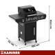 Dujinis kepsninė Kaminer Varen Black 3.0, 10kW su uždangalu ir iešmu