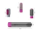 Hot air brush 3 in 1 with 3 styling heads, 1000W, grey pink