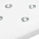 Manikiūro rankų atrama Momo Diamond Velour, balta