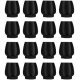 Malatec Silikoniniai kėdžių kojelių antgaliai su veltiniu 12-16 mm 16 vnt., Juodi