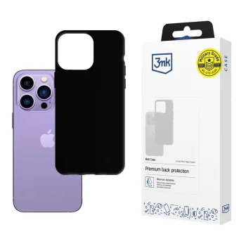 Dėklas 3mk Matt Case skirtas Apple iPhone 14 Pro, juodas