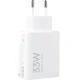 Sieninis įkroviklis Xiaomi MDY-16-EF 33W USB-A su USB-C laidu, baltas