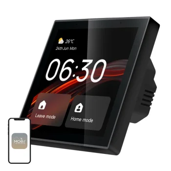 MOES CCP-TY-EU-LN-MS išmaniųjų namų valdymo pultas su 4" LCD ekranu Wi-Fi Zigbee