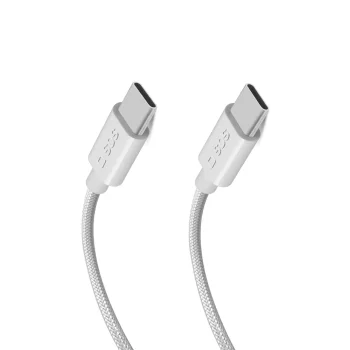 SBS USB-C į USB-C laidas 2m, 60W Power Delivery, pilkas