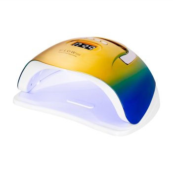 Glow F2 ZN 220W UV/LED nagu lempa, auksinė/mėlyna