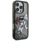 Karl Lagerfeld Liquid Glitter Choupette dėklas iPhone 16 Pro Max - juodas