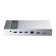 Peladn G2E Thunderbolt 5 prijungimo stotelė, sidabrinė