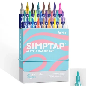 Akriliniai markeriai ARRTX Simptap, 24 spalvos