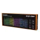 Membraninė žaidimų klaviatūra Wozinsky WKG-200 RGB su ratuku, juoda