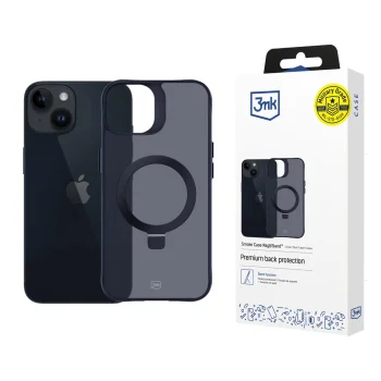 3MK Smoke Case Mag&Stand dėklas, skirtas Apple iPhone 14 Plus, juodas