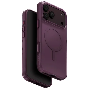 Uniq Clario Magclick Charging dėklas telefonui iPhone 18 Pro Max / 17 Pro Max, violetinis