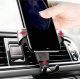 Gravitacinis automobilinis telefono laikiklis į groteles, juodas