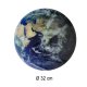 Sieninis laikrodis Planet Earth su LED ekranu, 32 cm, mėlynas