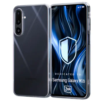 Dėklas 3mk Clear Case telefonui Samsung Galaxy M16 5G, skaidrus