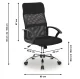 Ergonominė biuro kėdė ModernHome 143298, juoda