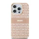 DKNY IML Mono & Stripe MagSafe dėklas iPhone 14 Pro Max telefonui, rožinis