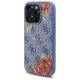 Guess dėklas iPhone 16 Pro Max telefonui 4G Flowers Print MagSafe, mėlynas