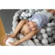 Braided Cot Bumper Pillow Ricokids, 3 m, grey