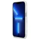 Guess Metal Outline MagSafe dėklas iPhone 13 / 13 Pro, sidabrinis