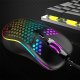 USB optinė žaidimų pelė su LED RGB apšvietimu