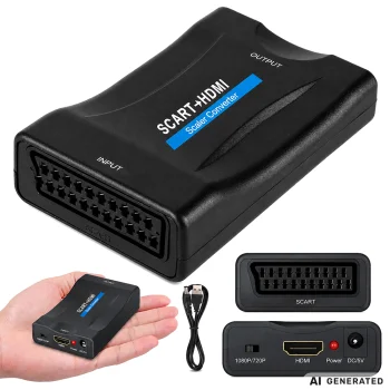 SCART į HDMI adapteris-keitiklis Full HD