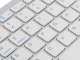 Belaidė „Bluetooth“ klaviatūra kompiuteriams, „iPad“, „Mac“, kompaktiška, balta