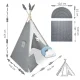 Vaikų palapinė-tipis Nukido Nk-406, pilka