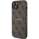 Guess 4G Collection dėklas iPhone 15 Plus / 14 Plus su MagSafe, rudas