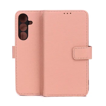 Atverčiamas dėklas TFO Smart Triangle skirtas Samsung Galaxy S25 FE, rožinis
