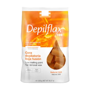 Karštas vaškas depiliacijai be juostelių DEPILFLAX, Natural, 1 kg