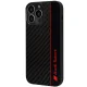 Audi Carbon Fiber Stripe dėklas, skirtas iPhone 13 / 13 Pro, juodas