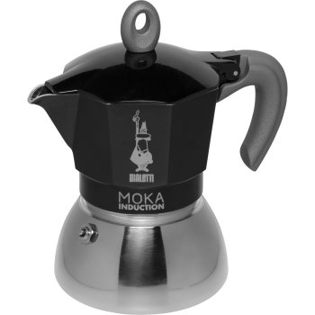 Bialetti Moka Induction indukcinis kavinukas, 4 puodeliai, juodas