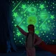 Šviečiantys fluoresciniai lipdukai Žvaigždės ir planetos, 453 vnt.