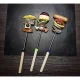 Ruhhy 00023471 Grill and Oven Mats, 5 pcs, 33x40 cm, Black