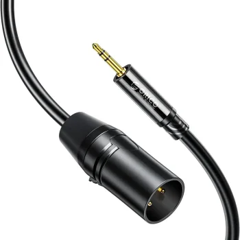 Garso laidas Orico AXKF 3.5 mm mini jack į XLR lizdą 5 m, juodas