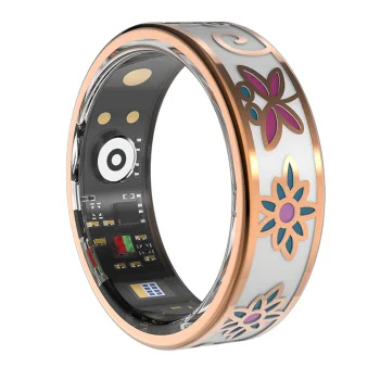Išmanusis žiedas Forever Botanical SR-101, 7 dydis, Rose Gold