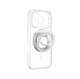 Dėklas AmazingThing Titan Pro Lens Ring iPhone 18 Pro Max su MagSafe ir stovu, skaidrus