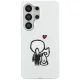 Karl Lagerfeld IML Karl&Choupette MagSafe dėklas Samsung Galaxy S26 Ultra, skaidrus