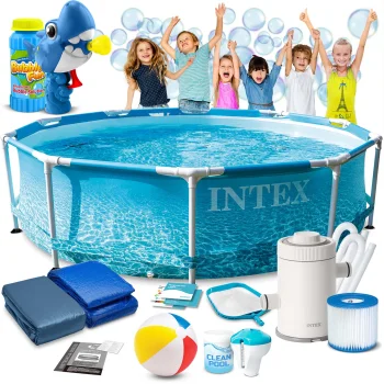 Karkasinis baseinas Intex 28208, 305 x 76 cm su filtravimo siurbliu ir priedais