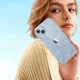 Tech-Protect FlexAir Hybrid dėklas, skirtas Samsung Galaxy S23 FE, Clear-Glitter