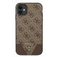 Guess 4G Triangle dėklas, skirtas Apple iPhone 11 / Xr, rudas