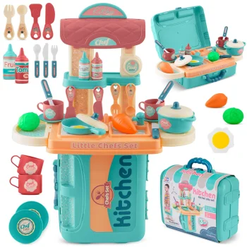 Ricokids Kids Play Kitchen in a Suitcase