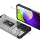 Hibridinis dėklas Crystal Ring Case skirtas Samsung Galaxy A72 4G su žiedu, juodas
